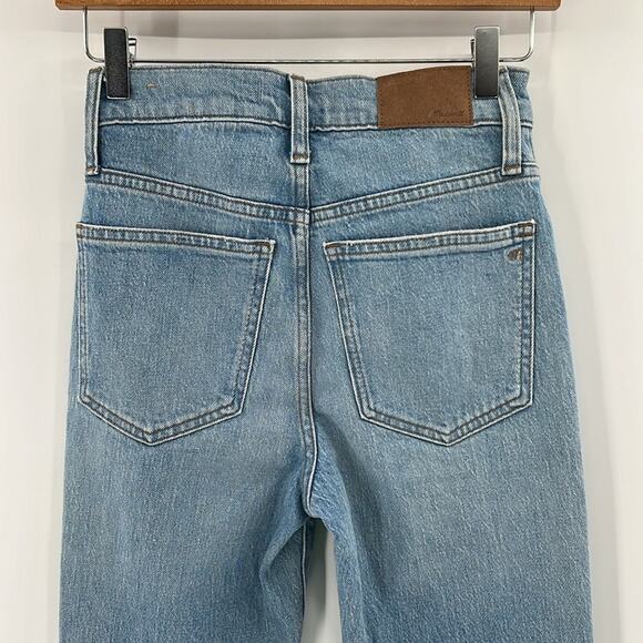 Madewell Women's The Perfect Vintage Jean with busted knee - Light Wash - 23T - Picture 8 of 10